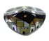 Multicolor Inlay Silver Native American Village Design Ring Size 7-1/2 AX52573